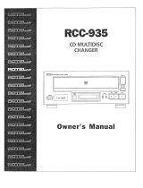 Rotel RCC-935 Owner's manual
