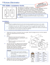 Extron electronics PVT HDMI Installation guide