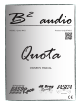 B2 Audio Quota MKII Owner's manual