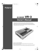 Roland VR-3 User manual