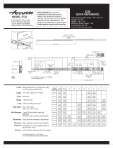 Accuride T46322G20 Operating instructions