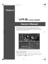 Roland VR-5 Owner's manual