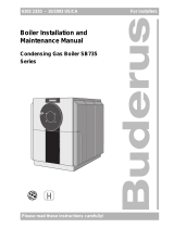 Buderus SB735 Series Installation and Maintenance Manual