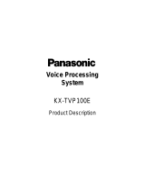 Panasonic KXTVP100E Operating instructions