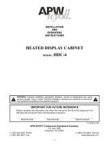 APW Wyott HDC-4 Installation And Operating Instructions Manual