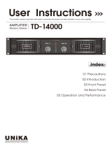 Unika TD-14000 User Instructions