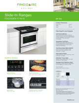 Frigidaire FGGS3065K Slide In Ranges User manual