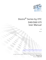 ETC Desire D60 XTI User manual