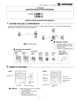 Aiphone LEM-1 User manual