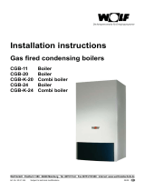 Wolf CGB-20 Installation Instructions Manual
