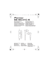 Pioneer SE-NC31C NOISE CANCELLING Owner's manual