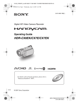 Sony HDR-CX6 User manual