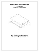 Marshall Electronics VAC-11SU3 Operating instructions