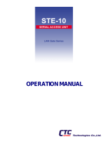 CTC Union STE-10 Operating instructions
