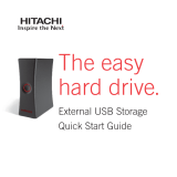 Hitachi External USB Storage Quick start guide