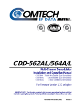 Comtech EF Data CDD-562AL Operating instructions