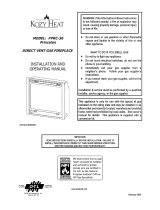 Kozyheat Princeton Owner's manual