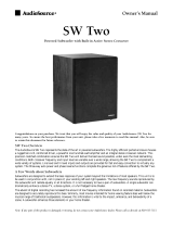AudioSource SW 10 Owner's manual