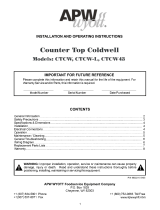 APW Wyott CTCW43 Installation And Operating Instructions Manual