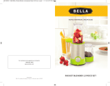 Bella 12 Piece Rocket Blender Stainless Steel and Lime Owner's manual