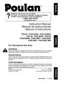 Poulan P3314 User manual