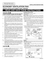 NuTone VSBP50M Installation guide