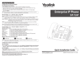 Yealink SIP-T26P Quick V72 25 Installation guide