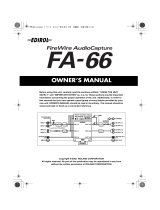 Edirol FA-66 Owner's manual