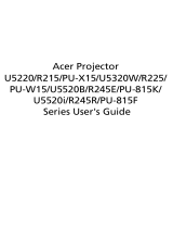Acer U5520B User manual