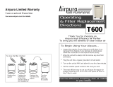 Airpura C600 Operating & Filter Replacement Directions