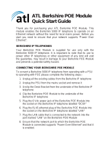 ATL Berkshire Quick start guide