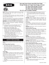 AGA GC Direct Vent Range User manual