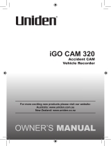 Uniden igo cam 325 Owner's manual