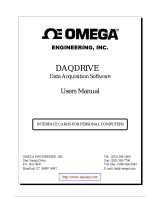 Omega DAQP-208 Owner's manual