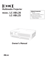 Eiki LC-XBL20 User manual