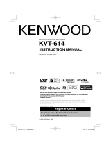 Kenwood KVT-614 - Excelon 1-DIN In-dash DVD/CD Receiver User manual