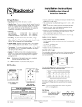 Radionics D9550 Nstallation Instructions