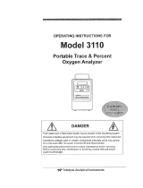 Teledyne 3110 User manual