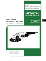 Hitachi G 18UB2 Technical Data And Service Manual