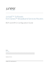 Juniper JUNOSE 11.1.X BGP AND MPLS Configuration manual