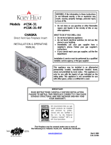 Kozyheat Chaska Owner's manual