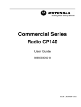 Motorola CP 140 User manual