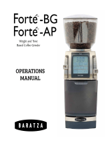 Baratza Forte-BG Operating instructions