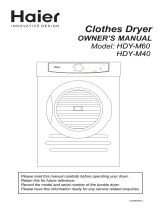 Haier HDY-M60 User manual