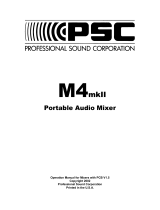 PSC M4 MKII Mixer User manual