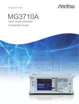 Anritsu MG3710A Configuration manual