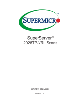 Supermicro superserver 2028TP-VRL Serie User manual