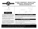 Pure Energy Preset Reactor Regulator Owner's manual