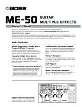 Boss ME-50 User manual
