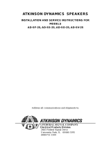 Atkinson Dynamics AD-SF-25 Installation And Service Instructions Manual